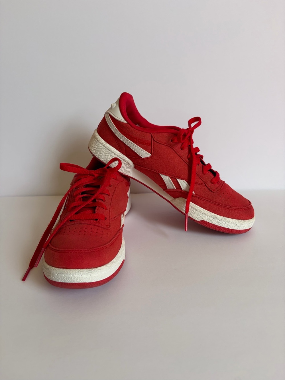 Reebok Kids Red and White Sneakers